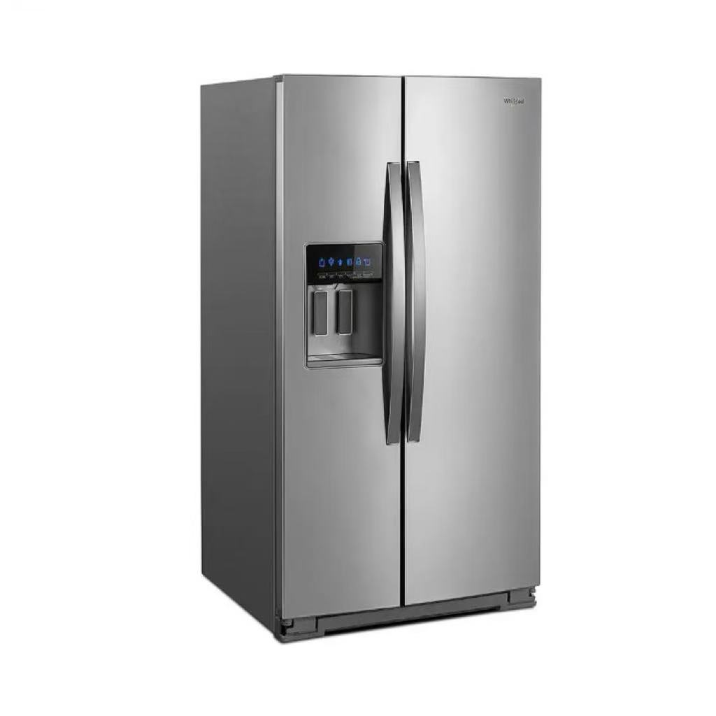 Whirlpool - 28.4 Cu. Ft. Side-by-Side Refrigerator with In-Door-Ice Storage - Fingerprint Resistant Stainless Steel