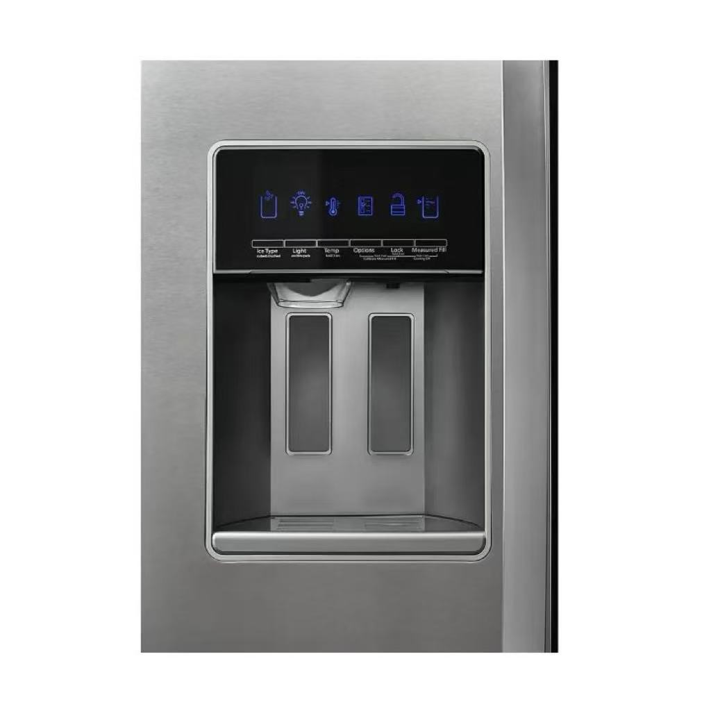 Whirlpool - 28.4 Cu. Ft. Side-by-Side Refrigerator with In-Door-Ice Storage - Fingerprint Resistant Stainless Steel