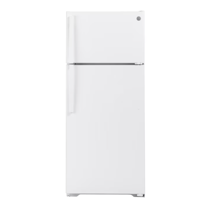 GE 17.5-cu ft Top-Freezer Refrigerator ( White )