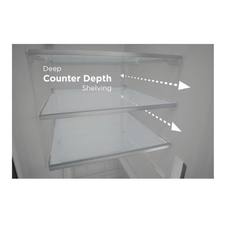 Frigidaire Professional 22.3-cu ft Counter-Depth Side-by-Side Refrigerator with Ice Maker ,Water and Ice Dispenser ( Smudge-Proof Stainless Steel ) ENERGY STAR Certified