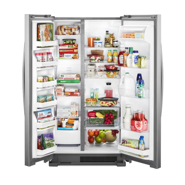Whirlpool 25.1-cu ft Side-by-Side Refrigerator ( Stainless Steel )