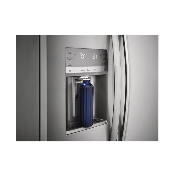 Frigidaire Gallery 22.3-cu ft Counter-Depth Side-by-Side Refrigerator with Ice Maker ,Water and Ice Dispenser ( Fingerprint Resistant Stainless Steel ) ENERGY STAR Certified