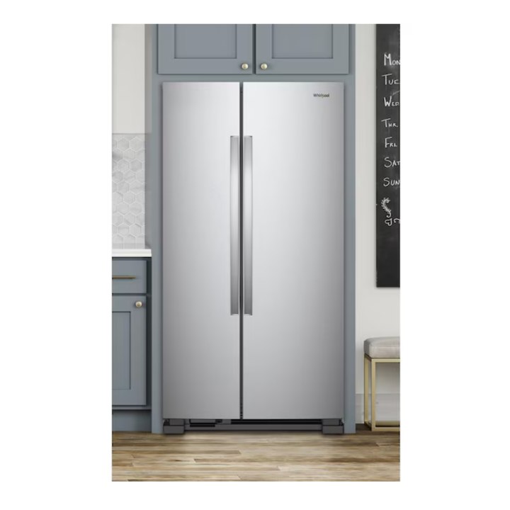 Whirlpool 25.1-cu ft Side-by-Side Refrigerator ( Stainless Steel )