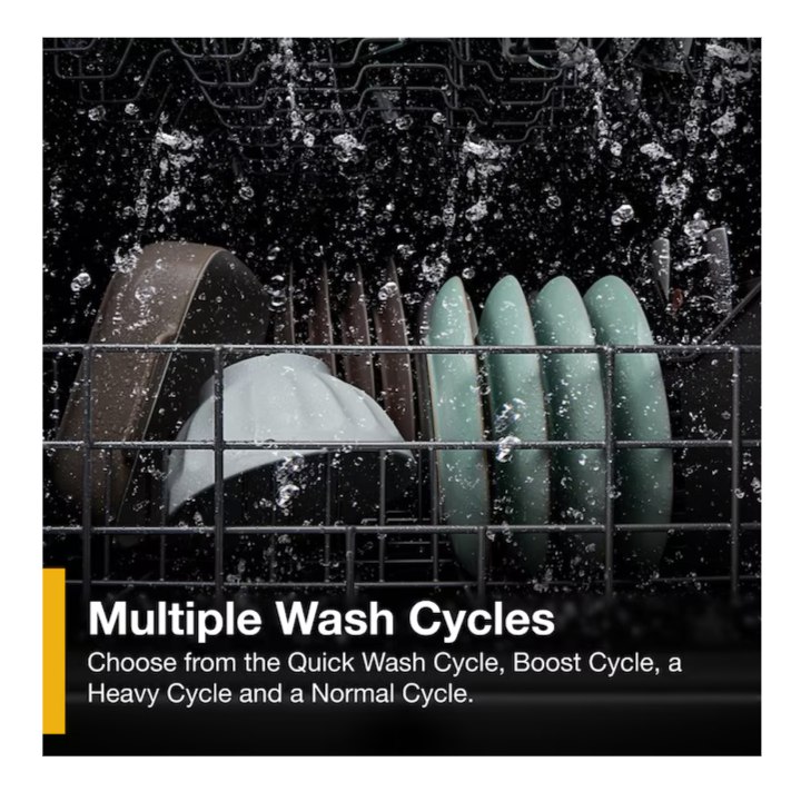 Whirlpool Eco Series 24-in Top Control Built-in Dishwasher With Third Rack ( Fingerprint Resistant Stainless Steel ) , 51-Decibel Standard Sound Level