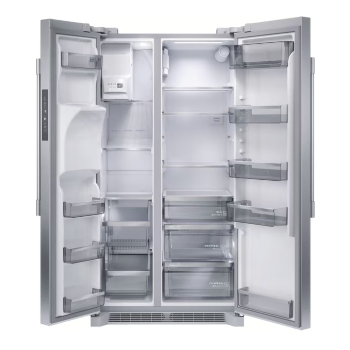 Frigidaire Professional 22.3-cu ft Counter-Depth Side-by-Side Refrigerator with Ice Maker ,Water and Ice Dispenser ( Smudge-Proof Stainless Steel ) ENERGY STAR Certified