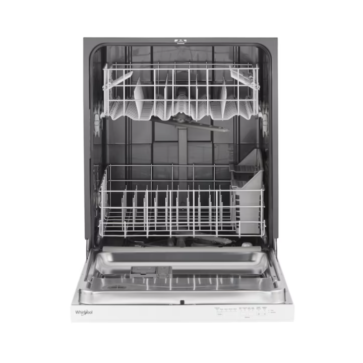 Whirlpool Eco Series 24-in Top Control Built-in Dishwasher ( White ) , 55-Decibel Standard Sound Level