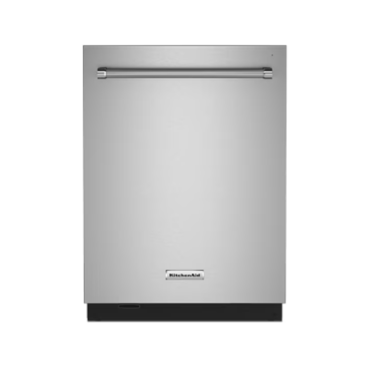KitchenAid 24-in Top Control Built-in Dishwasher With Third Rack ( Stainless Steel with PRINTSHIELD Finish ) , 44-Decibel Very Quiet Sound Level
