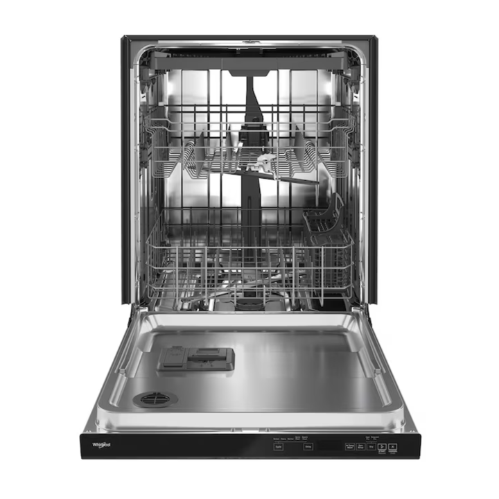 Whirlpool Eco Series 24-in Top Control Built-in Dishwasher With Third Rack ( Fingerprint Resistant Stainless Steel ) , 47-Decibel Very Quiet Sound Level