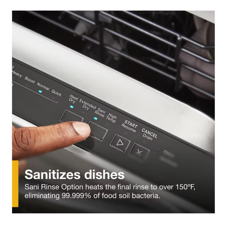 Whirlpool Eco Series 24-in Top Control Built-in Dishwasher ( White ) , 55-Decibel Standard Sound Level