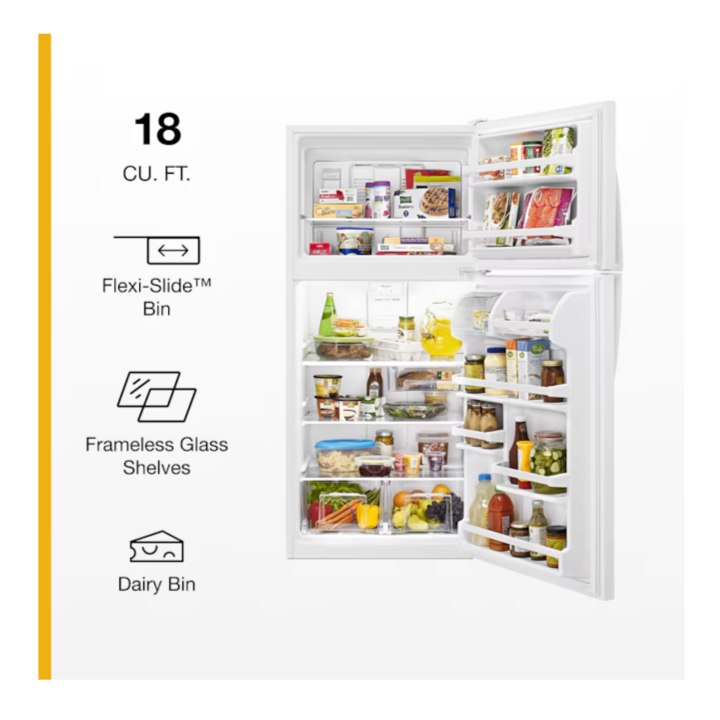 Whirlpool 18.2-cu ft Top-Freezer Refrigerator ( White )