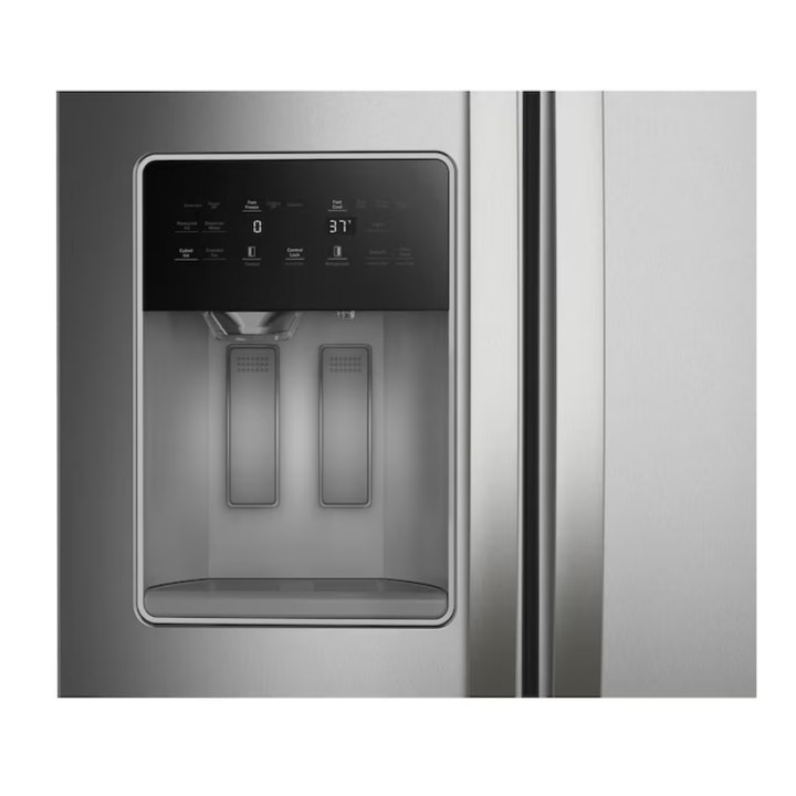 Whirlpool 28.7-cu ft Side-by-Side Refrigerator with Ice Maker ,Water and Ice Dispenser ( Fingerprint Resistant Stainless Finish )