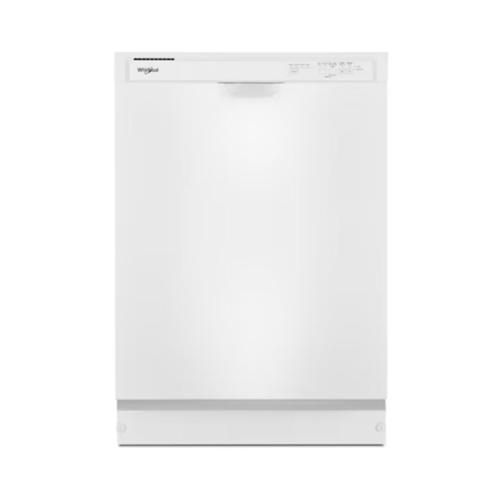 Whirlpool 24-in Front Control Built-in Dishwasher ( White ) ENERGY STAR, 57-Decibel Standard Sound Level
