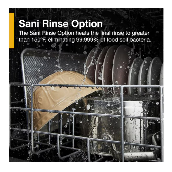 Whirlpool Eco Series 24-in Top Control Built-in Dishwasher With Third Rack ( Fingerprint Resistant Stainless Steel ) , 51-Decibel Standard Sound Level