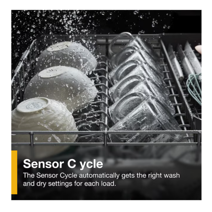 Whirlpool Eco Series 24-in Top Control Built-in Dishwasher With Third Rack ( Fingerprint Resistant Stainless Steel ) , 47-Decibel Very Quiet Sound Level