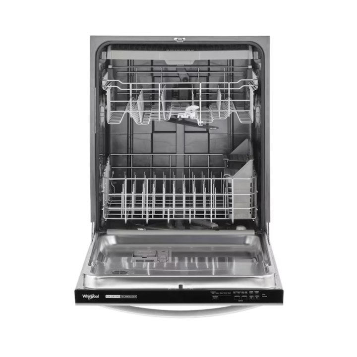Whirlpool Eco Series 24-in Top Control Built-in Dishwasher With Third Rack ( Fingerprint Resistant Stainless Steel ) , 51-Decibel Standard Sound Level