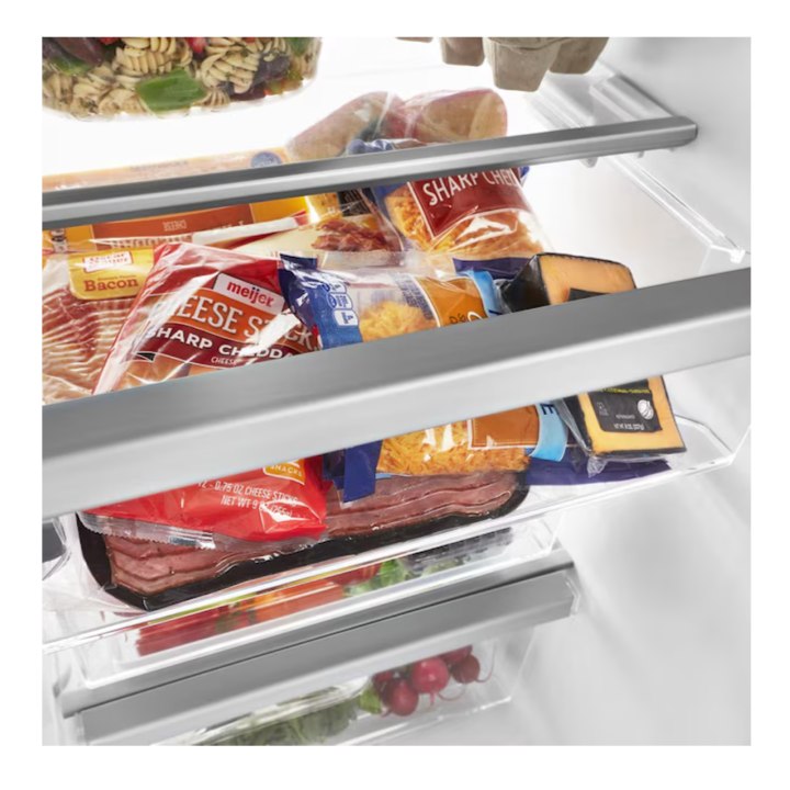 Whirlpool 24.5-cu ft Side-by-Side Refrigerator with Ice Maker ,Water and Ice Dispenser ( Fingerprint Resistant Stainless Finish )