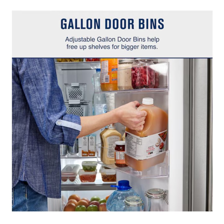 Maytag 24.9-cu ft Side-by-Side Refrigerator ( Fingerprint Resistant Stainless Finish )