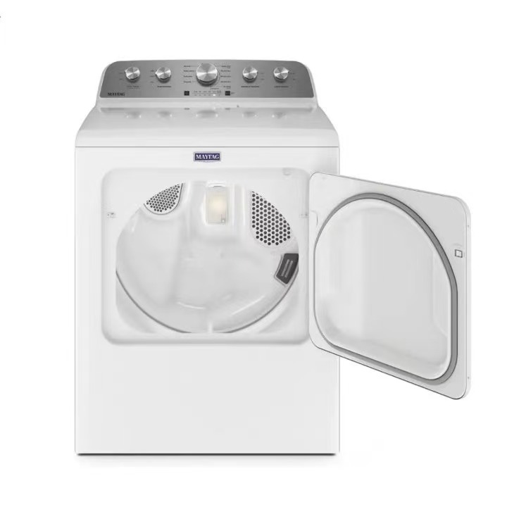 Maytag - 7.0 Cu. Ft. Electric Dryer with Extra Power Button - White