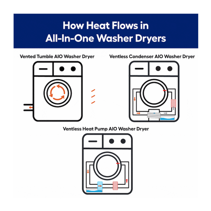 Samsung Bespoke 5.3-cu ft Capacity Dark Steel Ventless All-In-One Washer Dryer Combo (ENERGY STAR Certified)