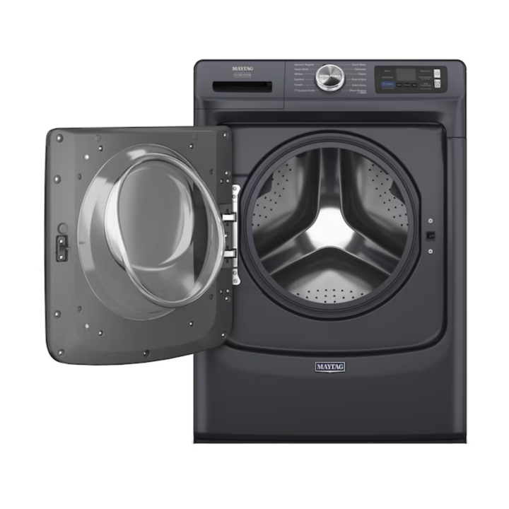 Maytag Pet Pro High Efficiency Stackable Steam Cycle Smart Compatible Extra Large Front-Load Washer ( Midnight Steel ) ENERGY STAR