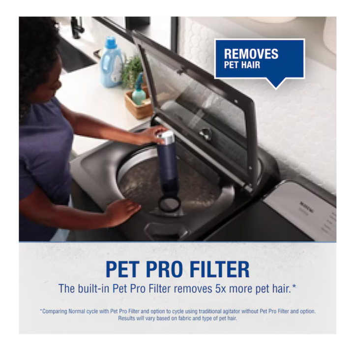 Maytag Deep Fill Pet Pro High Efficiency Agitator Large Top-Load Washer ( Volcano Black )