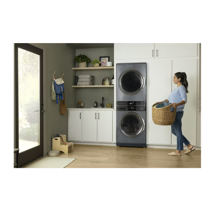 Electrolux SmartBoost Premix Stacked Laundry Center with 4.5-cu ft Front load Washer and Gas 8-cu ft Dryer (ENERGY STAR)