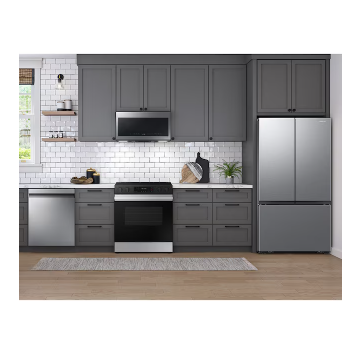 Samsung 2.1-cu ft Over-the-Range Microwave with Sensor Cooking ( Stainless steel )