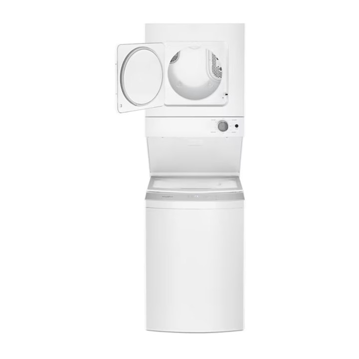 Whirlpool Stacked Laundry Center with 1.6-cu ft Top load Washer and Electric 3.4-cu ft Dryer