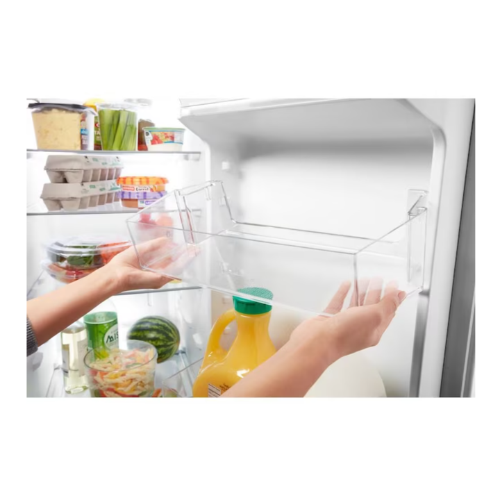 Whirlpool 21.4-cu ft Side-by-Side Refrigerator with Ice Maker ,Water and Ice Dispenser ( Stainless Steel )