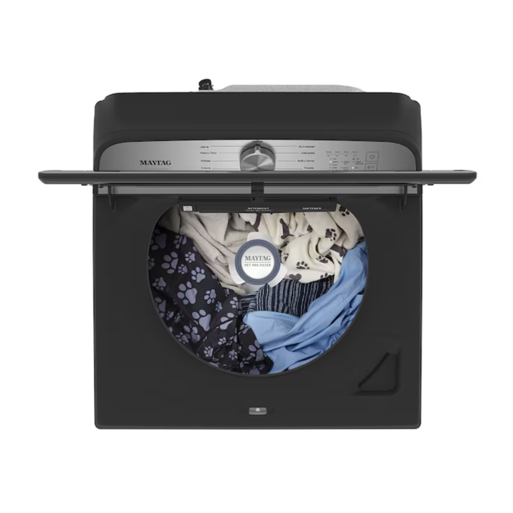 Maytag Deep Fill Pet Pro High Efficiency Agitator Large Top-Load Washer ( Volcano Black )