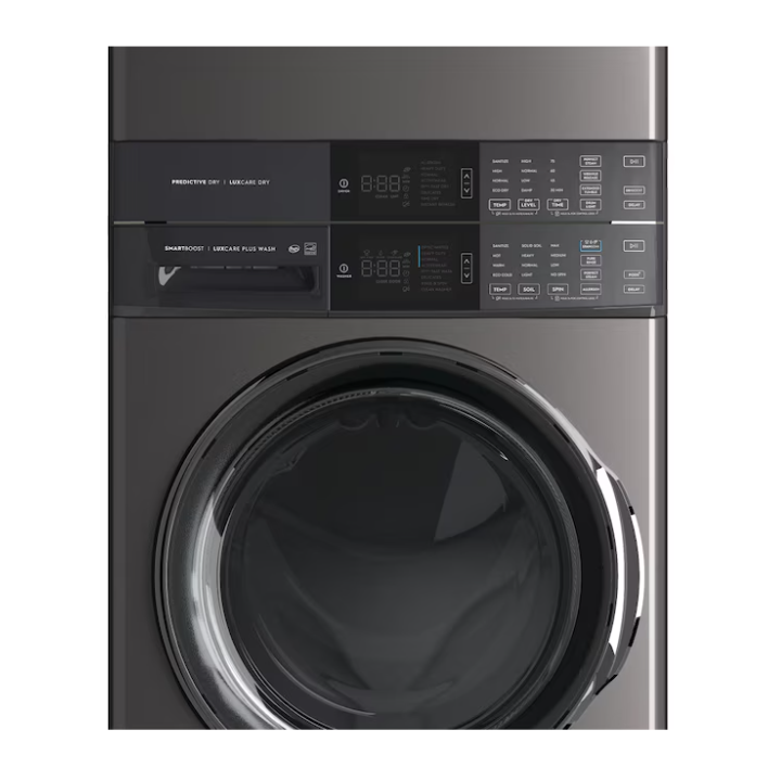 Electrolux SmartBoost Premix Stacked Laundry Center with 4.5-cu ft Front load Washer and Gas 8-cu ft Dryer (ENERGY STAR)