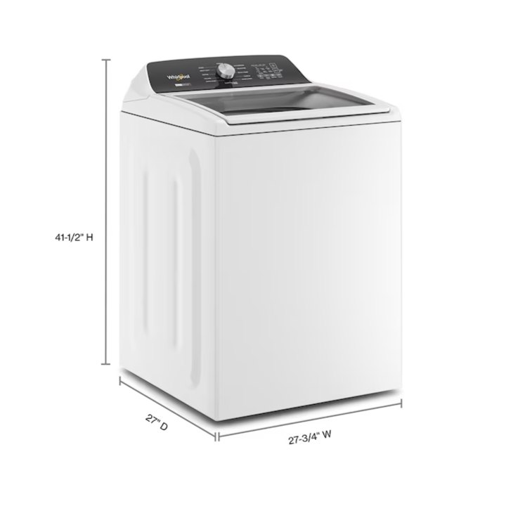 Whirlpool 4.7-4.8 cu. ft. Top Load Washer with Removable Agitator and 7 cu. ft. Electric Moisture Sensing Dryer