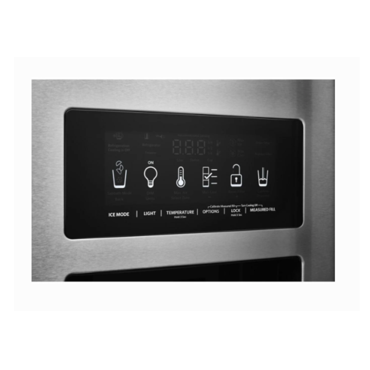 KitchenAidwith 22.6 Cu. Ft. Counter Depth Side by Side Refrigerator - Stainless Steel with PrintShield™ Finish