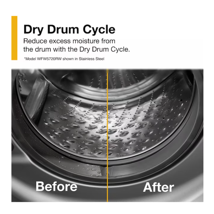 Whirlpool High Efficiency Stackable Steam Cycle Smart Compatible Large Front-Load Washer ( White )