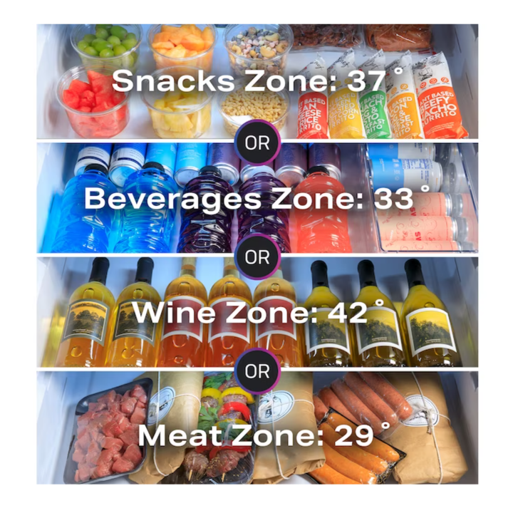 GE Profile Counter-Depth 22.4-cu ft 4 -Door Smart Compatible French Door Refrigerator with Ice Maker with Water and Ice Dispenser and Door within Door ( Fingerprint-resistant Stainless Steel ) ENERGY STAR Certified