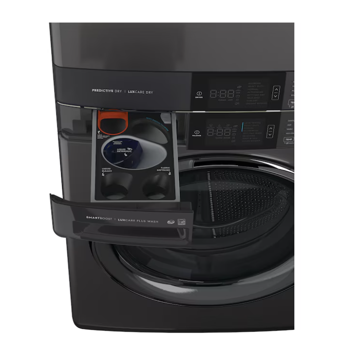 Electrolux SmartBoost Premix Stacked Laundry Center with 4.5-cu ft Front load Washer and Gas 8-cu ft Dryer (ENERGY STAR)