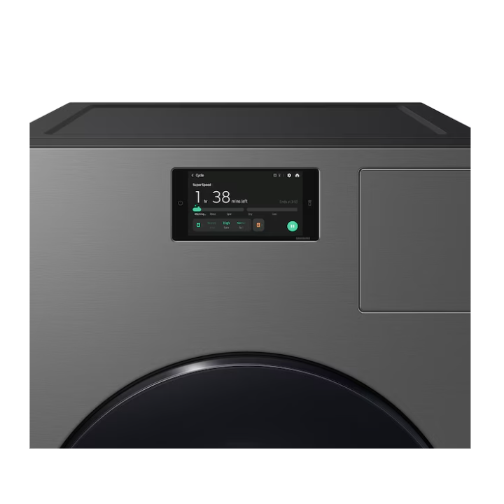 Samsung Bespoke 5.3-cu ft Capacity Dark Steel Ventless All-In-One Washer Dryer Combo (ENERGY STAR Certified)