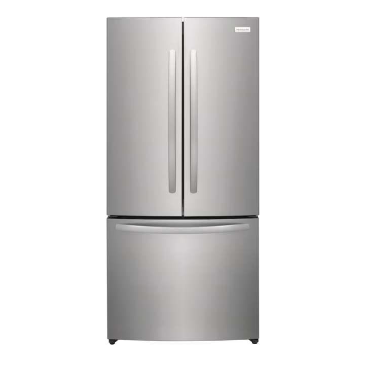 Frigidaire Counter-Depth 17.6-cu ft 3 -Door French Door Refrigerator with Ice Maker ( Fingerprint-Resistant Stainless Look ) ENERGY STAR Certified