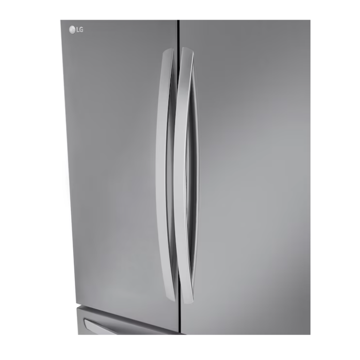 LG Counter-Depth MAX 26.5-cu ft 3 -Door 36-in Wide Smart Compatible French Door Refrigerator with Ice Maker with Water Dispenser ( Stainless Steel ) ENERGY STAR Certified