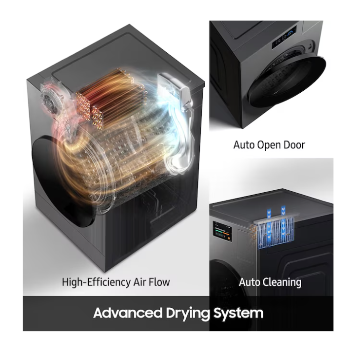 Samsung Bespoke 5.3-cu ft Capacity Dark Steel Ventless All-In-One Washer Dryer Combo (ENERGY STAR Certified)