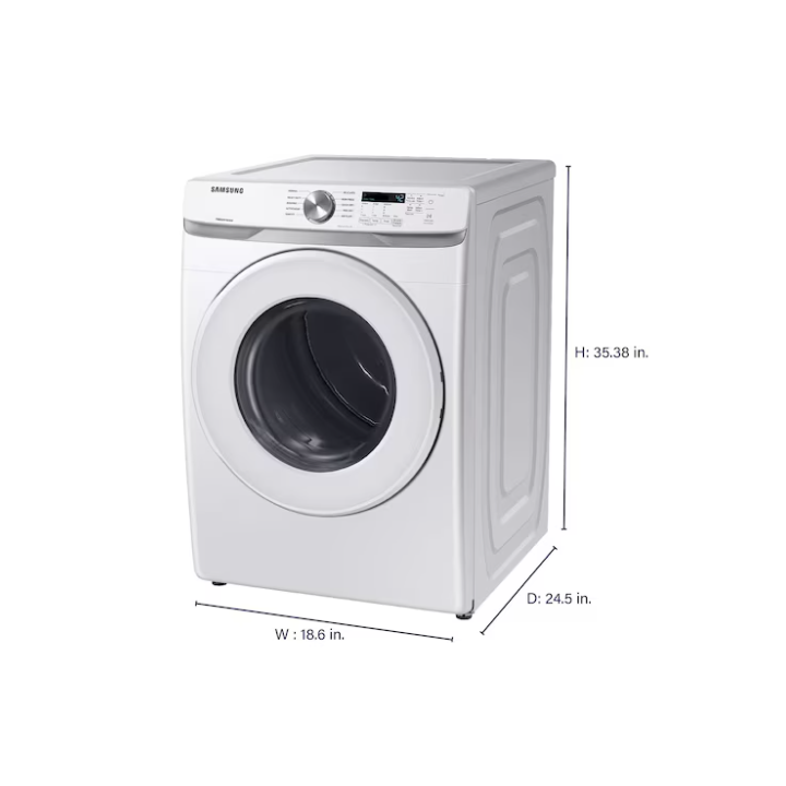 Samsung Large Stackable Vented Gas Dryer ( White )