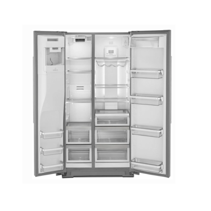 KitchenAidwith 22.6 Cu. Ft. Counter Depth Side by Side Refrigerator - Stainless Steel with PrintShield™ Finish