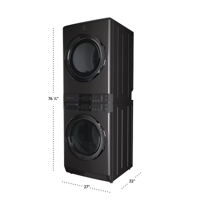 Electrolux SmartBoost Premix Stacked Laundry Center with 4.5-cu ft Front load Washer and Gas 8-cu ft Dryer (ENERGY STAR)