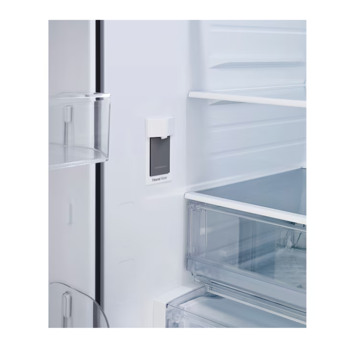LG Counter-Depth MAX 26.5-cu ft 3 -Door 36-in Wide Smart Compatible French Door Refrigerator with Ice Maker with Water Dispenser ( Stainless Steel ) ENERGY STAR Certified