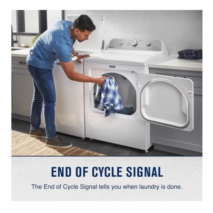 Maytag Wrinkle Prevent Extra Large Vented Electric Dryer ( White )