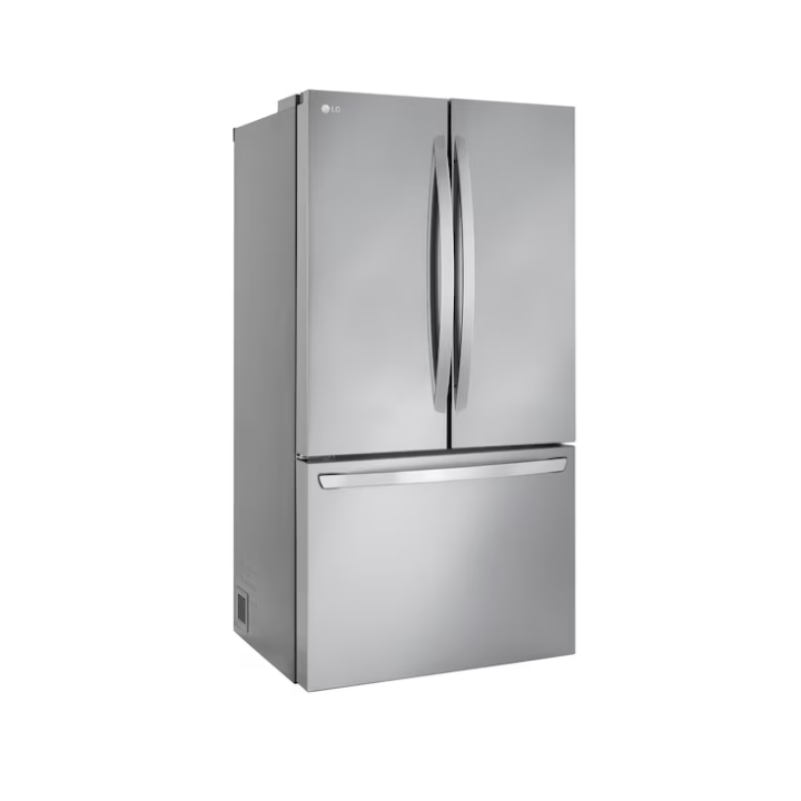LG Counter-Depth MAX 26.5-cu ft 3 -Door 36-in Wide Smart Compatible French Door Refrigerator with Ice Maker with Water Dispenser ( Stainless Steel ) ENERGY STAR Certified