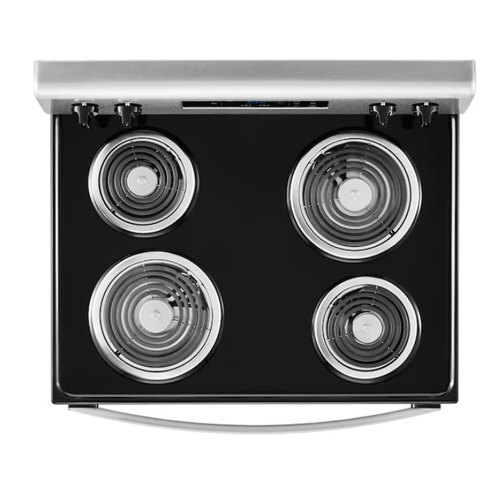 Whirlpool 30-in 4 burners 4.8-cu ft Freestanding Electric Range ( Stainless steel )