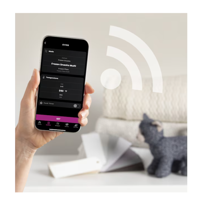 GE 30-in 5 burners 5.3-cu ft Air Fry Convection Oven Freestanding Natural Gas Range ( White )