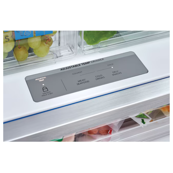 Frigidaire Gallery Standard-Depth 27.8-cu ft 3 -Door 36-in Wide French Door Refrigerator with Dual Ice Maker with Water and Ice Dispenser (Fingerprint Resistant Stainless Steel) ENERGY STAR Certified