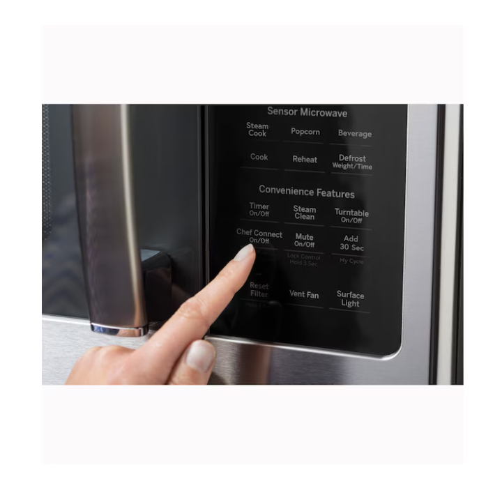 GE Profile 2.1-cu ft Over-the-Range Microwave with Sensor Cooking ( Stainless steel )